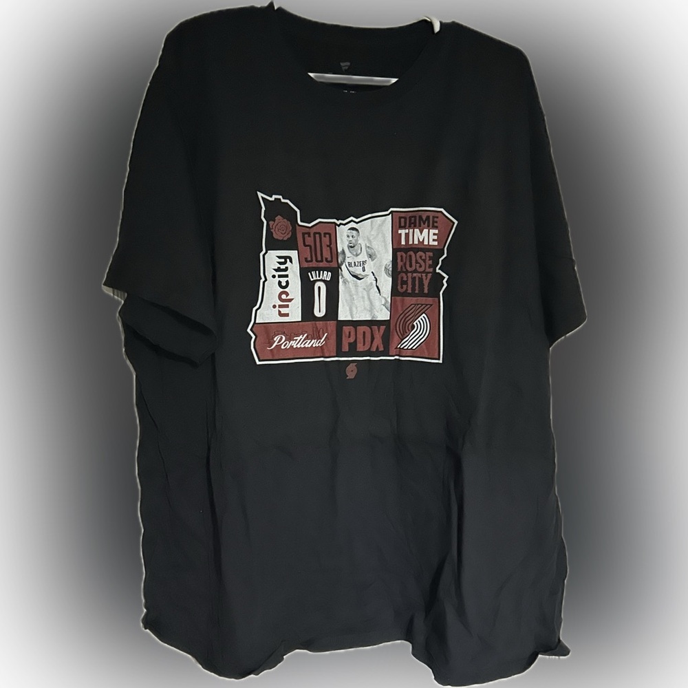 Fanatics Portland Trail Blazers Damian Lillard 503 Graphic Tee 3XL